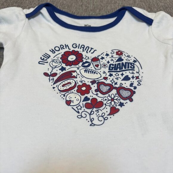 NFL New York Giants Infant 3pk Bodysuit, 12 Months - Picture 2 of 6